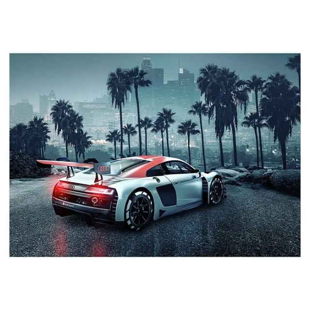 KOMAR Papiertapete »Audi R8 L.A.«, Breite: 368 cm, inkl. Kleister - bunt