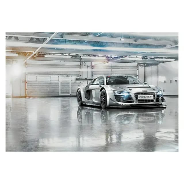 KOMAR Papiertapete »Audi R8 Le Mans«, Breite: 368 cm, inkl. Kleister - bunt
