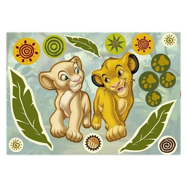 KOMAR Dekosticker »Simba and Nala«, BxH: 50 x 70 cm - bunt