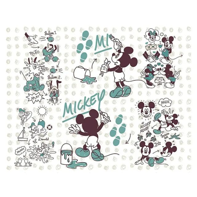 KOMAR Vliestapete »Mickey and Friends«, bunt, glatt