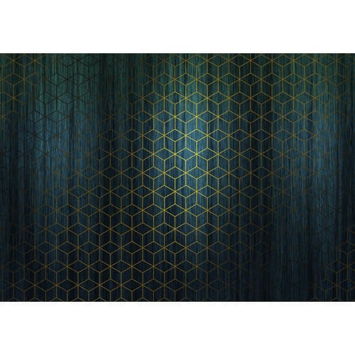 KOMAR Vliestapete »Mystique Vert«, Breite 400 cm, seidenmatt - bunt