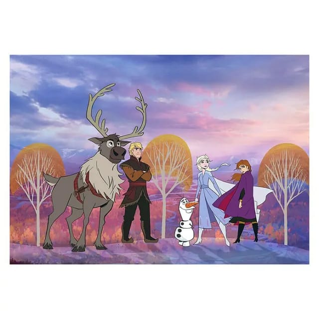 KOMAR Vliestapete »Frozen Autumn Forest«, bunt, glatt