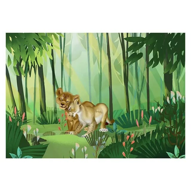 KOMAR Vliestapete »Lion King Love«, bunt, glatt