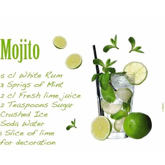 KOMAR Dekosticker »Mojito«, BxH: 100 x 70 cm - bunt