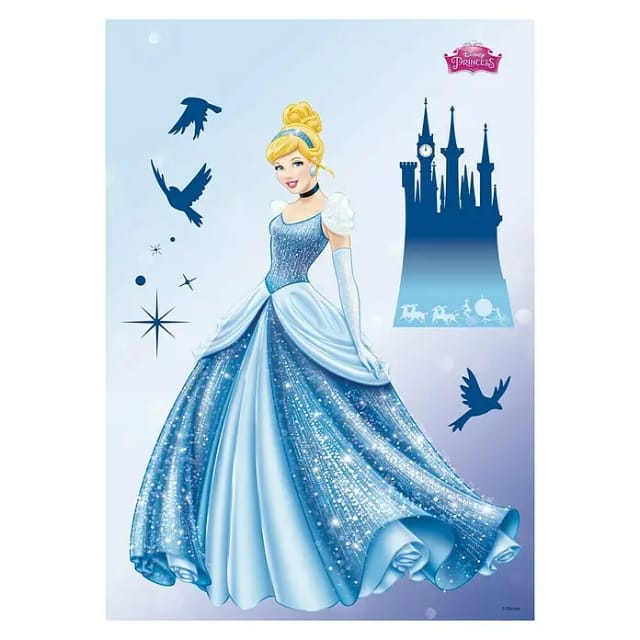 KOMAR Dekosticker »Disney Princess Dream«, BxH: 50 x 70 cm - blau