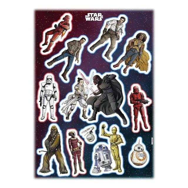 KOMAR Dekosticker »Star Wars Heroes Villains«, BxH: 50 x 70 cm - bunt