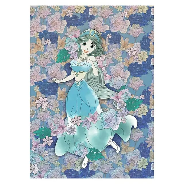 KOMAR Vliestapete »Jasmin Colored Flowers«, bunt, glatt