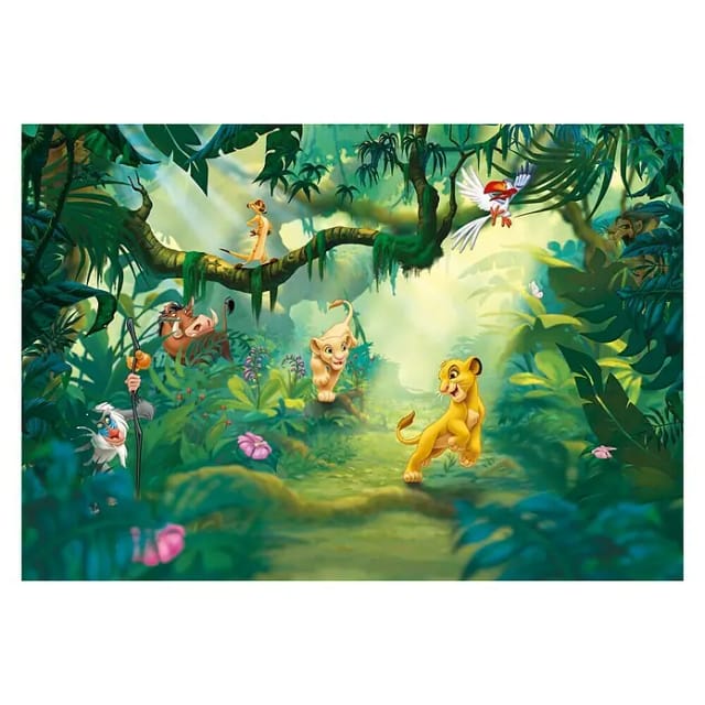 KOMAR Papiertapete »Lion King Jungle«, Breite 368 cm - bunt