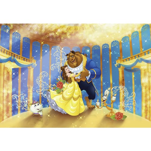 KOMAR Papiertapete »Beauty and the Beast«, Breite 368 cm - bunt