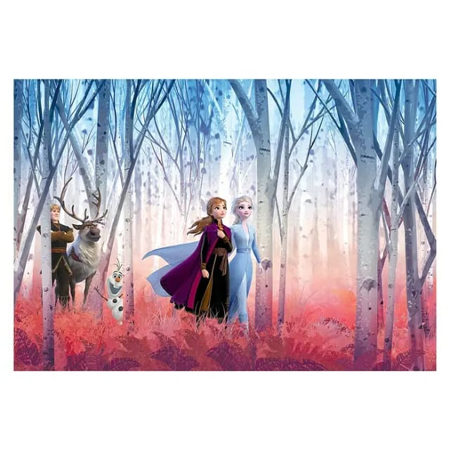 KOMAR Papiertapete »Frozen Friends forever«, Breite: 368 cm, inkl. Kleister - bunt