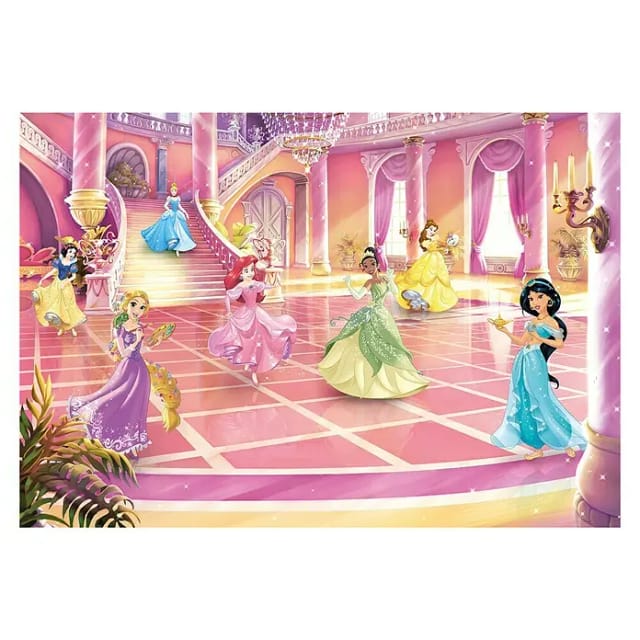 KOMAR Papiertapete »Princess Glitzerparty«, Breite: 368 cm, inkl. Kleister - bunt