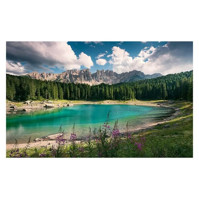 KOMAR Vliestapete »Dolomitenjuwel«, Breite 450 cm, seidenmatt - bunt