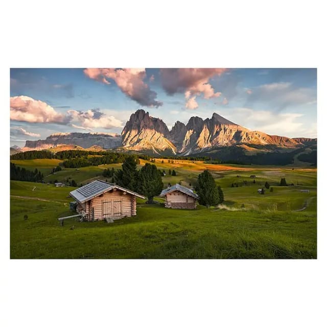 KOMAR Vliestapete »Dolomitentraum«, Breite 450 cm, seidenmatt - bunt