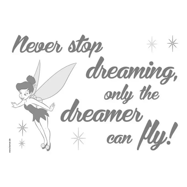 KOMAR Dekosticker »Never stop dreaming«, BxH: 50 x 70 cm - bunt