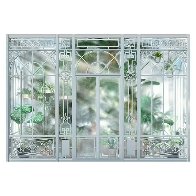 KOMAR Papiertapete »Orangerie«, Breite: 368 cm, inkl. Kleister - bunt