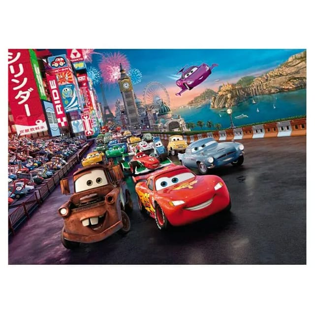 KOMAR Papiertapete »Cars Race«, Breite 254 cm - bunt