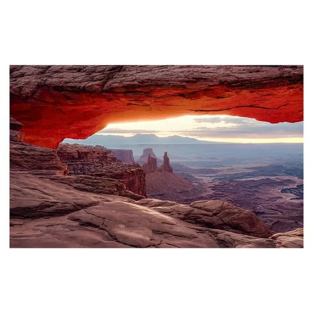 KOMAR Vliestapete »Mesa Arch«, Breite 450 cm, seidenmatt - bunt