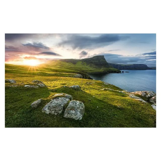 KOMAR Vliestapete »Scottish Paradise«, Breite 450 cm, seidenmatt - bunt