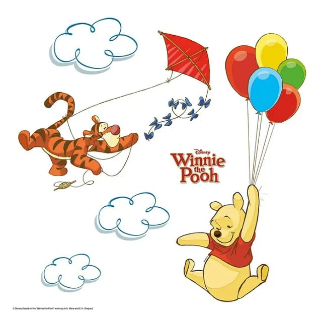 KOMAR Windowsticker »WindowWinnie Pooh«, BxH: 31 x 31 cm - bunt