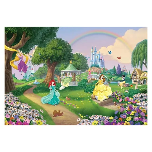 KOMAR Papiertapete »Disney Princess Rainbow«, Breite 368 cm - bunt