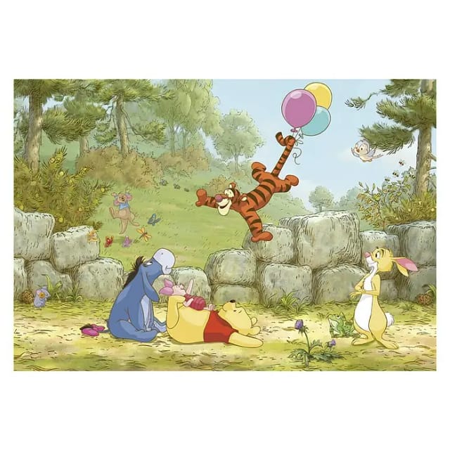 KOMAR Papiertapete »Winnie Pooh Ballooning «, Breite 368 cm - bunt