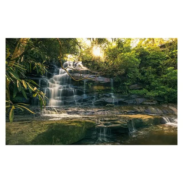 KOMAR Vliestapete »Golden Falls«, Breite 450 cm, seidenmatt - bunt
