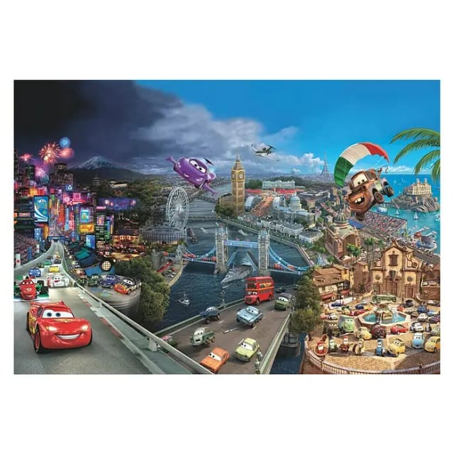 KOMAR Papiertapete »Cars World «, Breite 368 cm - bunt