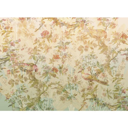 KOMAR Vliestapete »Oiseau de Paradis«, Breite 350 cm, seidenmatt - bunt