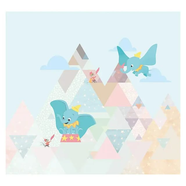KOMAR Vliestapete »Dumbo flying elephant«, bunt, glatt