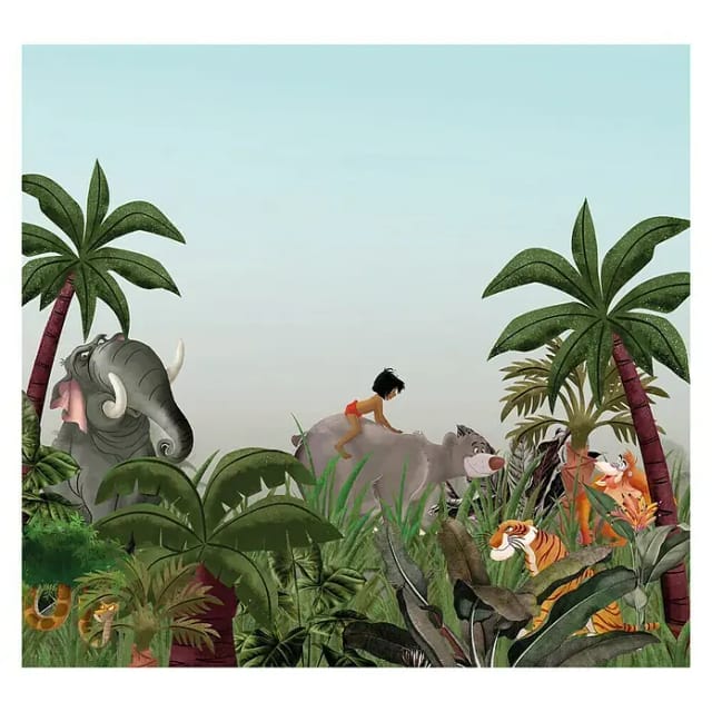 KOMAR Vliestapete »Jungle Book«, bunt, glatt
