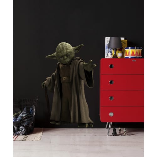 KOMAR Dekosticker »Star Wars Yoda«, BxH: 100 x 70 cm - bunt