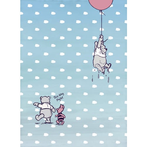 KOMAR Papiertapete »Winnie Pooh Piglet«, Breite 184 cm - bunt