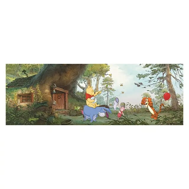 KOMAR Papiertapete »Pooh's House«, Breite 368 cm - bunt