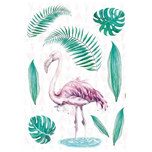 KOMAR Dekosticker »Flamingo«, BxH: 50 x 70 cm - bunt