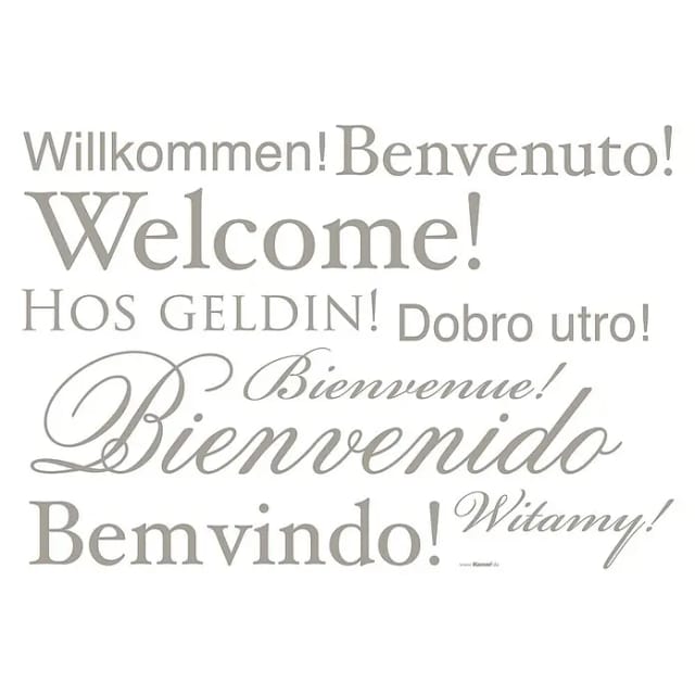 KOMAR Dekosticker »Welcome«, BxH: 50 x 70 cm - bunt