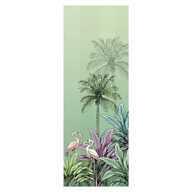 KOMAR Vliestapete »Jungle Flamingo«, bunt, glatt
