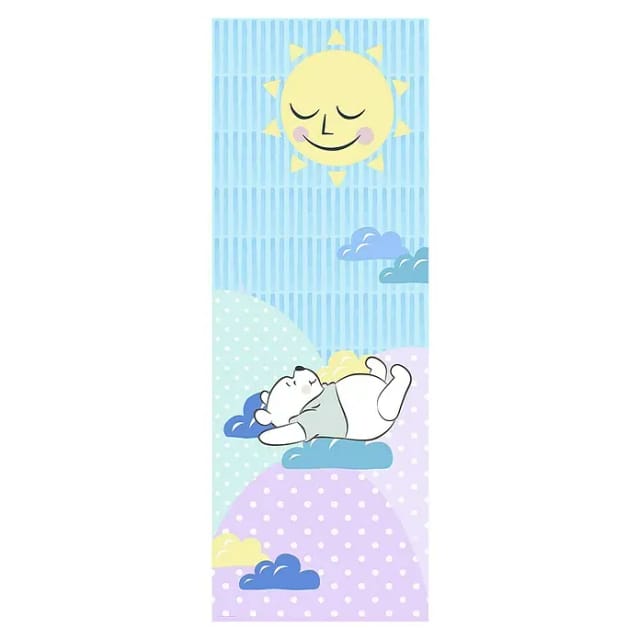 KOMAR Vliestapete »Winnie Pooh Take a Nap«, bunt, glatt