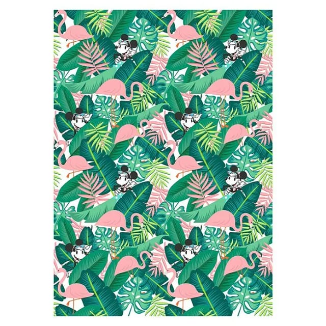 KOMAR Vliestapete »Minnie Tropical«, bunt, glatt