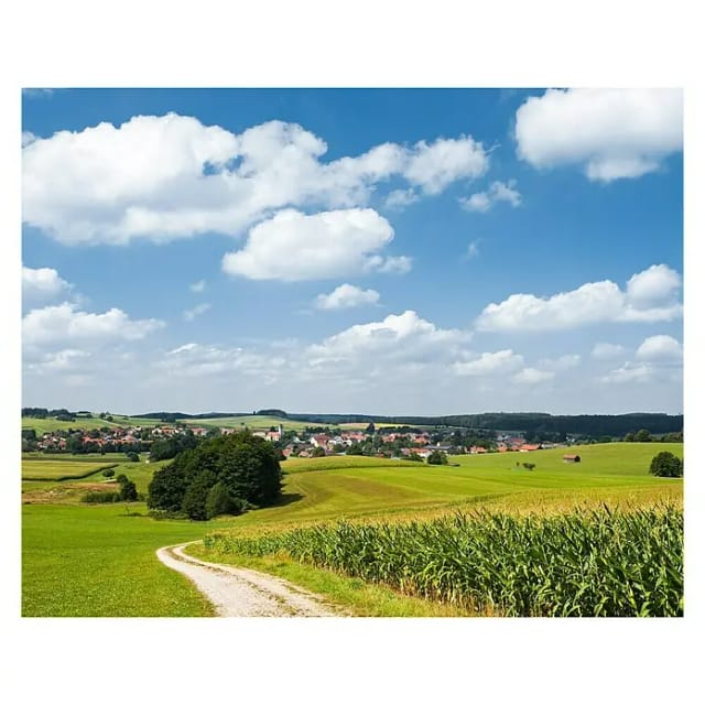 KOMAR Vliestapete »Bayrische Idylle«, Breite 350 cm, seidenmatt - bunt