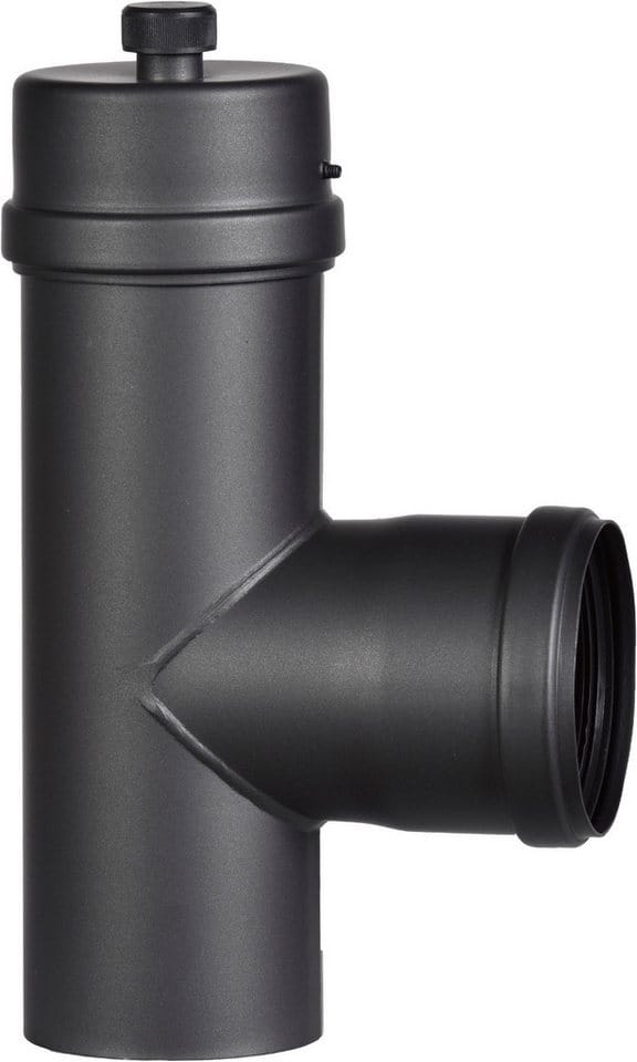 FIREFIX® Pelletrohr-Set, Ø: 8 cm, Stärke: 1,2 mm, Stahl - schwarz