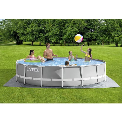 INTEX Rundpool »Prism Rondo«, Rund, BxH: 457x107 cm, hellgrau