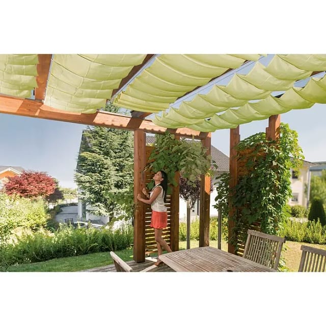 WINDHAGER Sonnenschutz, Set, 270 x 140 cm, apfelgrün - weiss