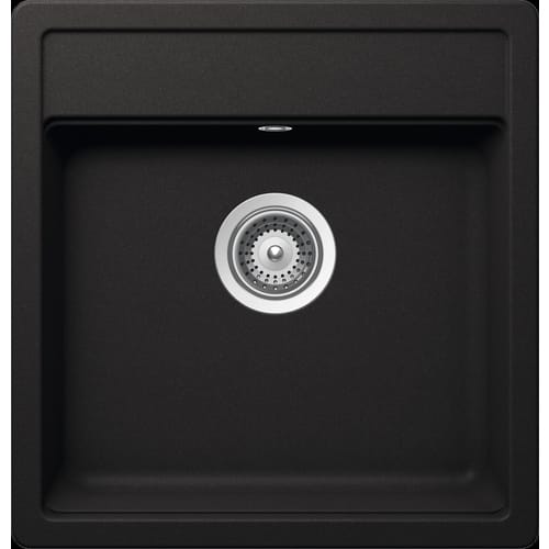 SCHOCK Küchenspüle, Nemo N-100S Nero, Granit | Komposit | Quarz, 49 x 51 - schwarz