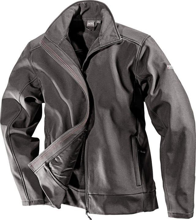 safety and more Softshell-Jacke, Polyester | Elastan, Schwarz, XXL