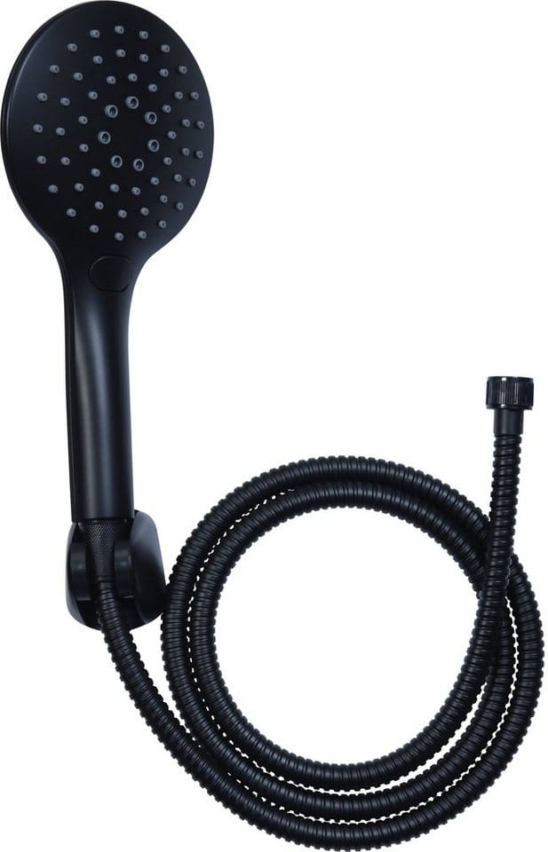 CORNAT Brause-Set »NOIR«, Ø 12,5 cm, schwarz