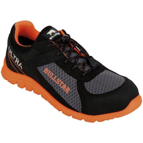 BULLSTAR Sicherheitsschuh, schwarz/orange, S1PS - Größe 39