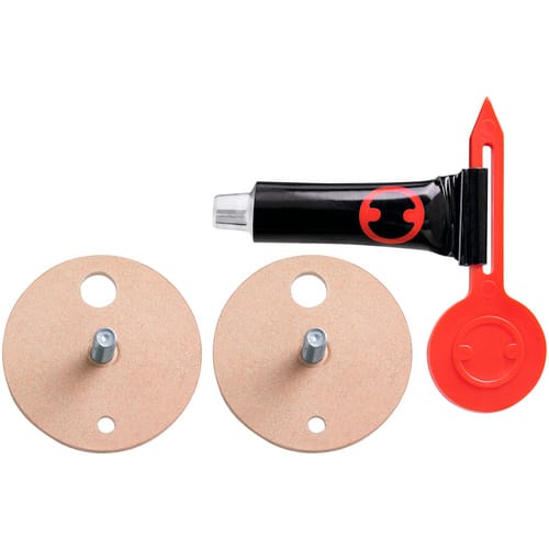 TESA Klebeadapter, Metall, braun/silberfarben