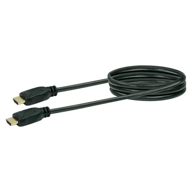 SCHWAIGER HDMI-Kabel, 1,3 m mit Ethernet, geeignet für UHD Übertragung - schwarz