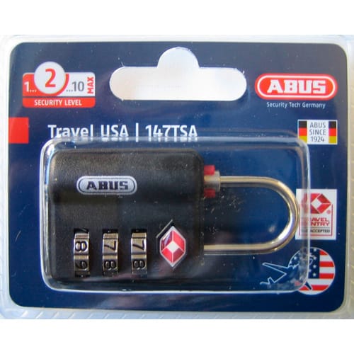 ABUS Zahlenschloss, LxBxH: 14 x 30 x 60 mm, Messing, Messing - goldfarben