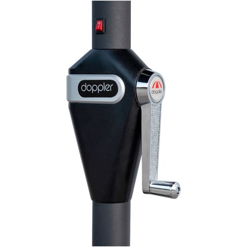 DOPPLER Mittelmast »Active«, ØxH: 300 x 280 cm, abknickbar, Sonnenschutzfaktor: 50+ - schwarz